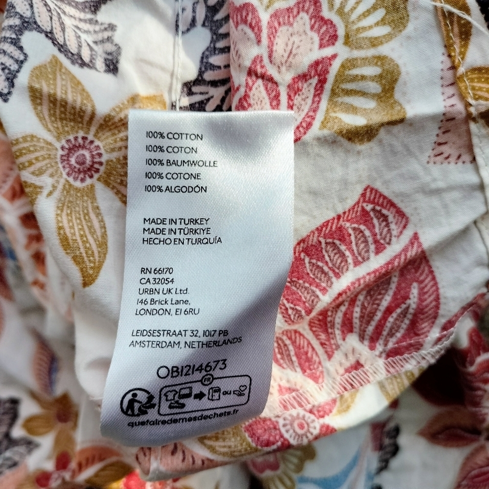 Anthropologie Somerset Maxi Dress XS Floral Boho Flowy Cottagecore Smocked Waist - Picture 10 of 11